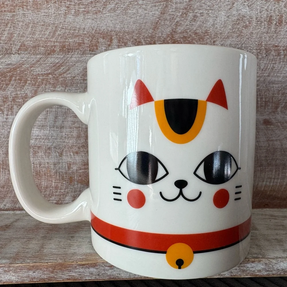 MAD Engine- Lucky Cat 2-Piece Mug Set (NEW)